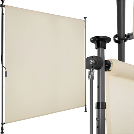 Store banne avec manivelle et tissu opaque 150x310cm beige