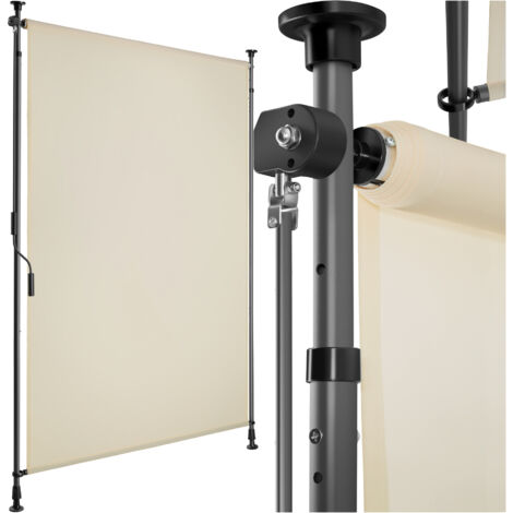 Store banne avec manivelle et tissu opaque 100x310cm beige