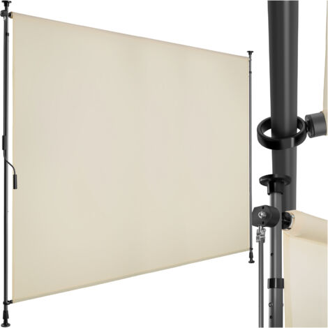 Store banne avec manivelle et tissu opaque 200x310cm beige