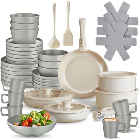 Ensemble de vaisselle pour 6 personnes avec kit cuisine