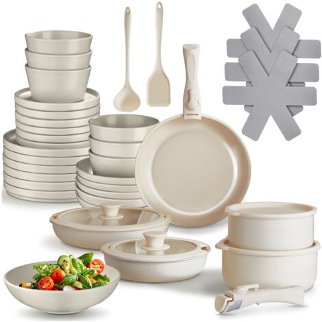 Ensemble de vaisselle pour 6 personnes avec kit cuisine