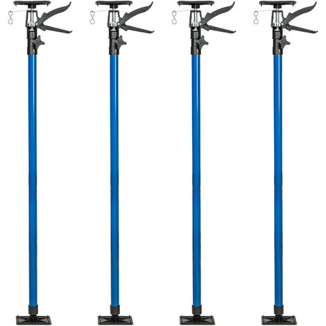 Lot de 4 supports plafond 115-290cm réglable en acier bleu
