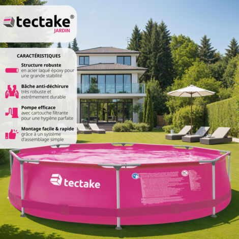 Piscine tubulaire ronde Ø 300 x 76 cm - piscinette tubulaire, piscine hors-sol, piscine autoportée
