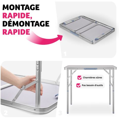 Table pliante valise -