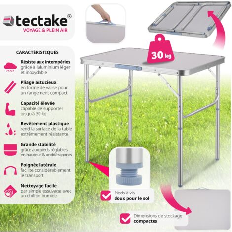 Table pliante valise -
