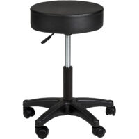 SONGMICS Tabouret de Bar à roulettes, Chaise Réglable en Hauteur, Siège