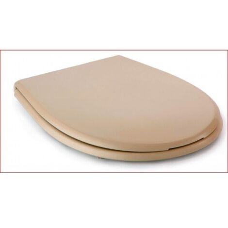 TATAY Asiento WC en material termoplastico, gran resistencia a los impactos, reciclable y de larga duracion. Color beige, acabado brillante.