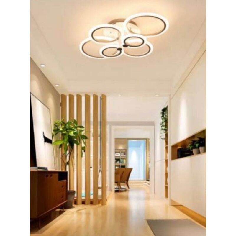 Plafoniera led 32w tonda bianco design moderno pannello lampada da soffitto  circolare a cerchio rotonda luce