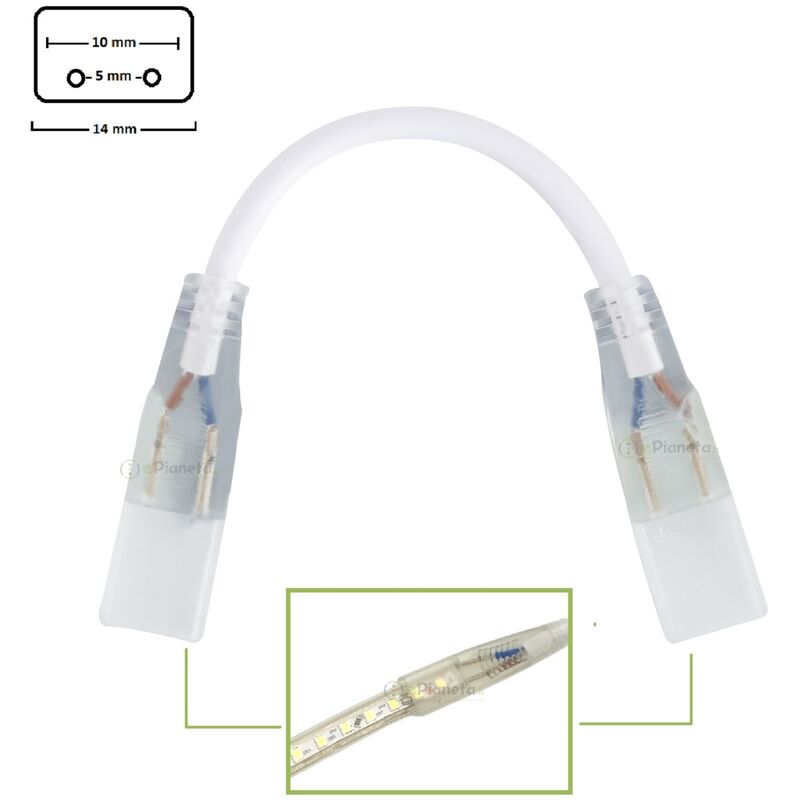 10 Connettori Rapidi Per Strisce LED SMD World-trading-net - Cavo Di Collegamento 15cm