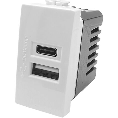 Frutti compatibili Bticino Matix comandi interruttori pulsanti prese schuko USB SINGOLO+TIPO C