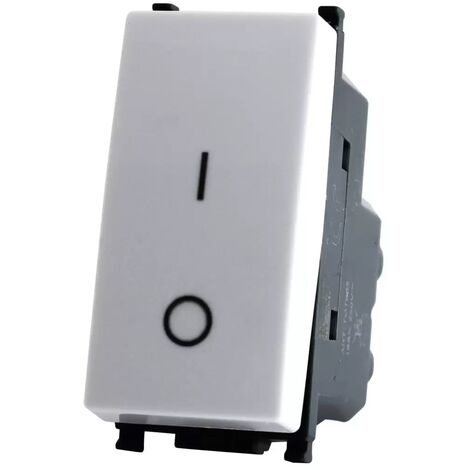 TOT T3 Interruttore Bianco Bipolare 16A 250Vac Compatibile matix