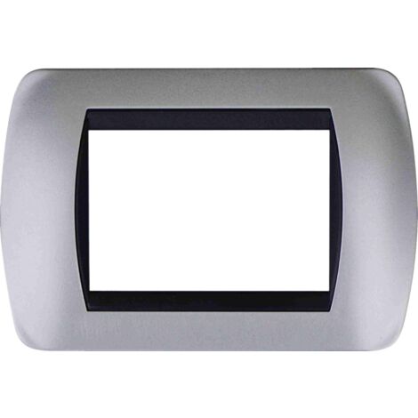 Placche argento satinato compatibili Living International Light 3 4 7 posti  7 Posti