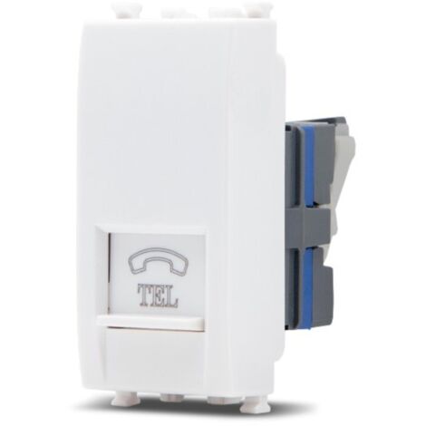 Frutti elettrici compatibili con supporti Vimar Arké bianco interruttore presa pulsante schuko deviatore Presa Tel
