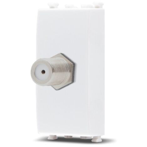 Frutti elettrici compatibili con supporti Vimar Arké bianco interruttore presa pulsante schuko deviatore Presa Sat.