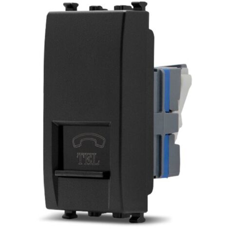 Frutti elettrici compatibili con supporti Vimar Arké nero interruttore presa pulsante schuko deviatore Presa Tel