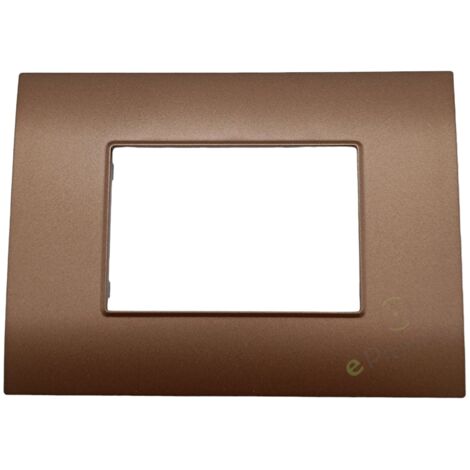 Placche 3 4 7 posti moduli per supporti compatibili con vimar Arké  T14-7 posti-bronzo