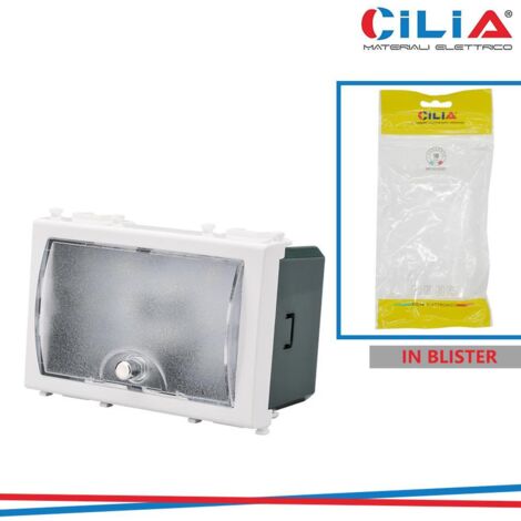 Finder Lumos 1L1082300002 - Lampada Di Emergenza A LED Da Incasso, Design Ultrapiatto E Lineare - Si Accende In Caso Di Blackout - 6