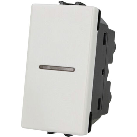 Pulsante Assiale 1P 16A Unipolare Bianco Compatibile Matix SD60015