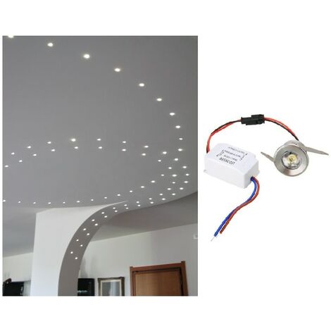 Punto luce led cob 1w argento tondo segnapasso mini faretto da incasso con driver lampadina 220V Verde