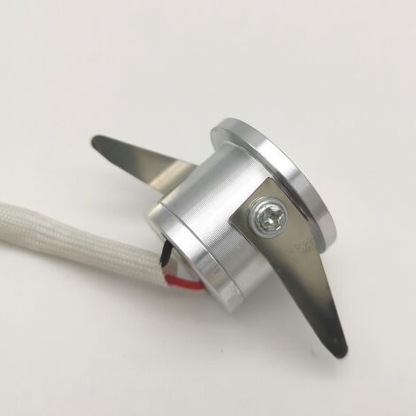 Punto luce led cob 1w argento tondo segnapasso mini faretto da incasso con driver lampadina 220V  Blu