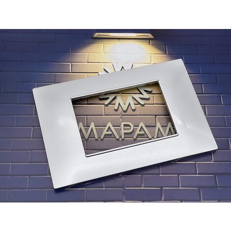 Placca 7 posti VIMAR Plana SILVER V6007-9 Compatibile
