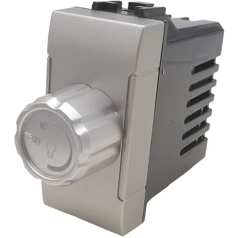Interruttori prese pulsanti frutti compatibili Bticino Living light Tech international e air grigio argento silver  Dimmer