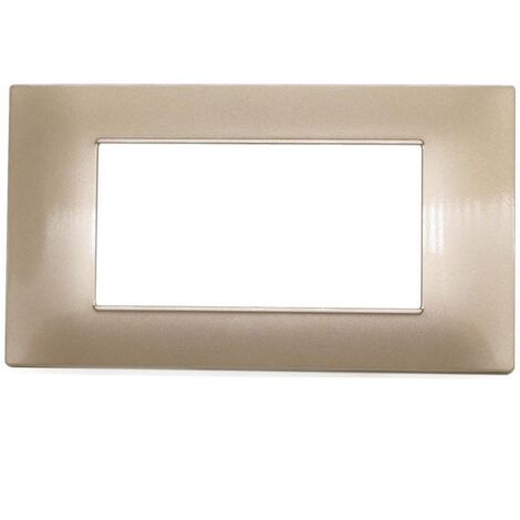 Placca 4 posti VIMAR Plana CHAMPAGNE V6004-13 Compatibile