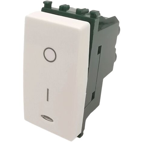 Frutti bianco compatibili con vimar plana Interruttori prese pulsanti  Inter. bipolare retroilluminabile