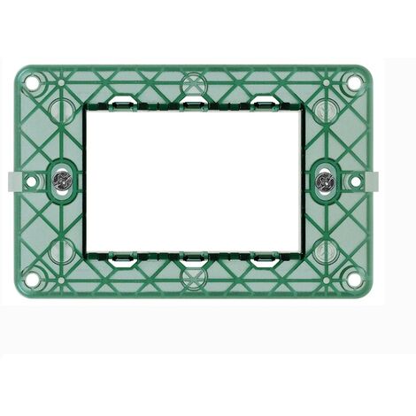 TOT Elettric T2 Supporto 503 3 Moduli Compatibile Vimar Plana TOTZ6003