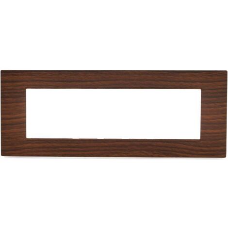 Placche compatibili vimar plana 2 3 4 7 posti T03-7 posti-legno