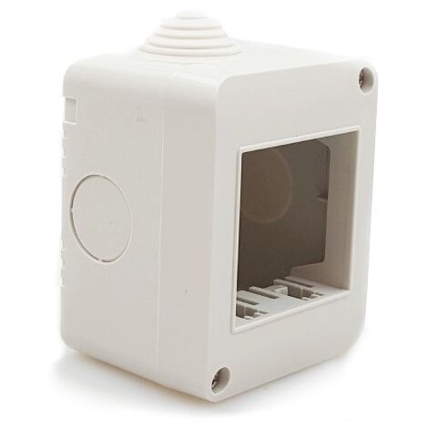 CUSTODIA ESTERNA IDROBOX 2 MODULI IP40 COMPATIBILE SERIE BTICINO LIVING