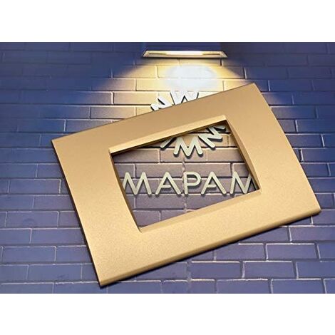 Trade Shop - Placca Placche Placchete Compatibili Living Light In Abs 3 4 7 Posti Colorate Cappuccino 3 Fori 85886613 - Foto 7