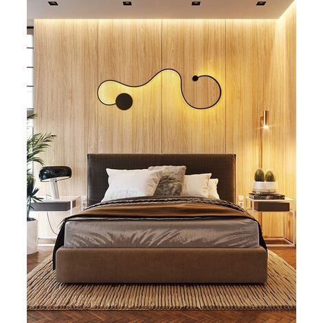 Applique Da Parete LED 28W – Design Moderno A Forma Di Serpente, Luce Regolabile 3000K-6500K, Per Camera, Salone, Ufficio