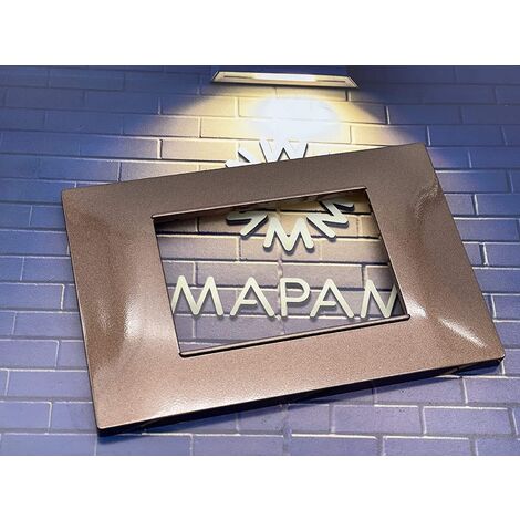 Placche compatibili vimar plana 2 3 4 7  posti  T14-7 posti-bronzo