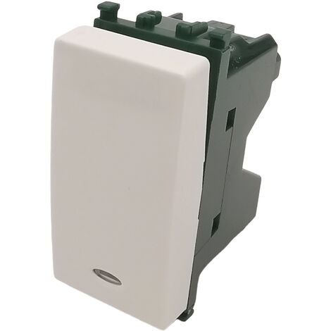 Frutti bianco compatibili con vimar plana Interruttori prese pulsanti  Deviatore retroilluminabile