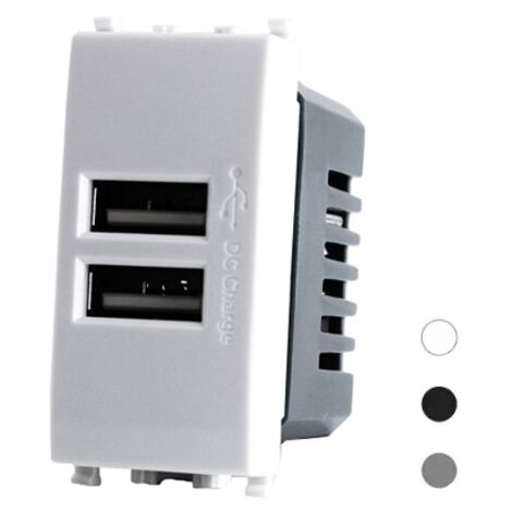 Frutti bianco compatibili con vimar plana Interruttori prese pulsanti  USB Doppio