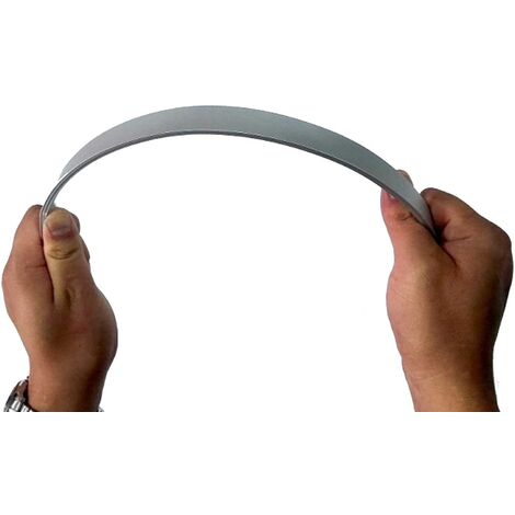 Profilo In Alluminio Piatto Doppio Strisce LED - Copertura TONDA - Verniciato BIANCO RAL9010