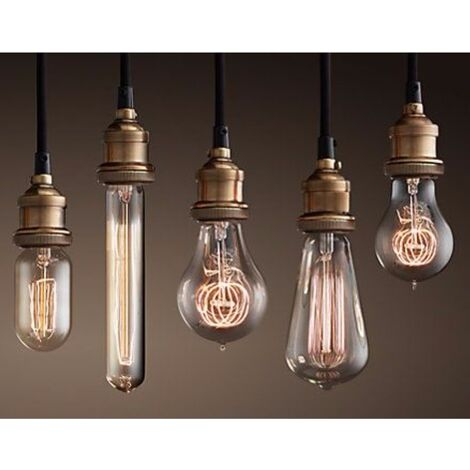 Portalampada E27 Stile Retrò In Alluminio - Colore Bronzo Verde, Per Lampade A Sospensione