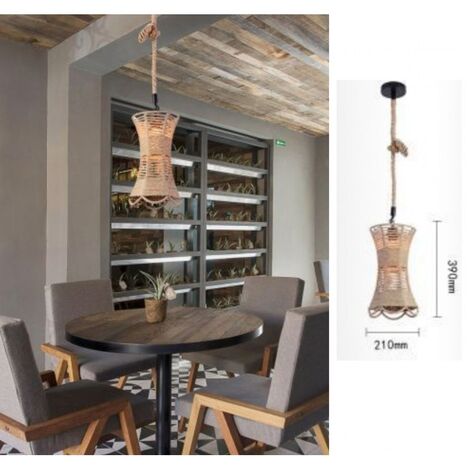 Lampadario Sospensione Vintage Con Uccellino – Paralume In Vetro Trasparente, Attacco E27, Cavo 100 Cm, Per Soggiorno E Cucina