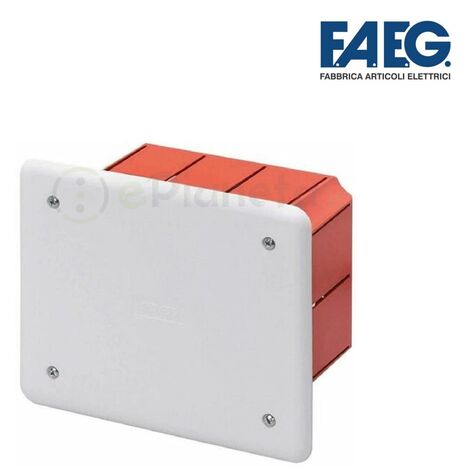 Scatola cassetta di derivazione 92X92X45 mm da incasso con coperchio quadrata per collegamenti elettrici