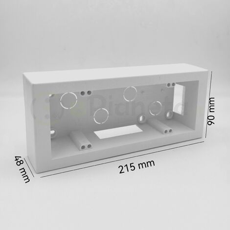 Cassetta esterna scatola 503 504 506/7 bianca 3 4 6 7 moduli per canalina 6/7 Moduli