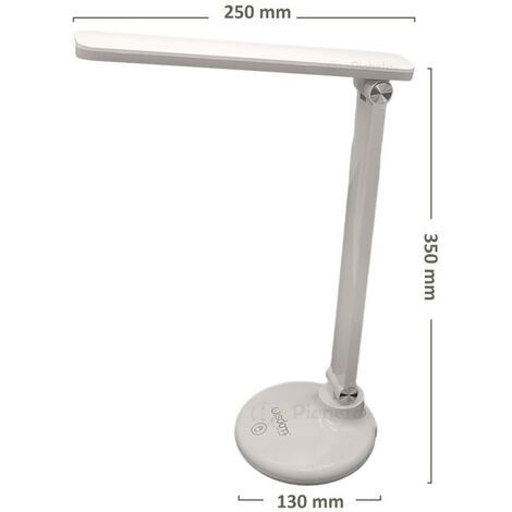 Lampada Led Da Tavolo Ricaricabile CFG AUDREY Nera Con Intensità Luminosa E Tonalità Di Luce Regolabile 5551