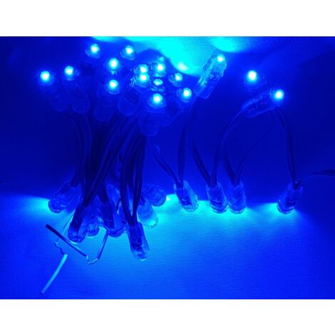 KIT CIELO STELLATO 50 LED DA INCASSO PUNTI LUCE BIANCA / BLU CONTROSOFFITTO Blu - Si, 2 Ah