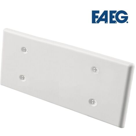 Coperchio rettangolare per scatola incasso 506 507 bianco con viti cassetta 6 7 moduli posti