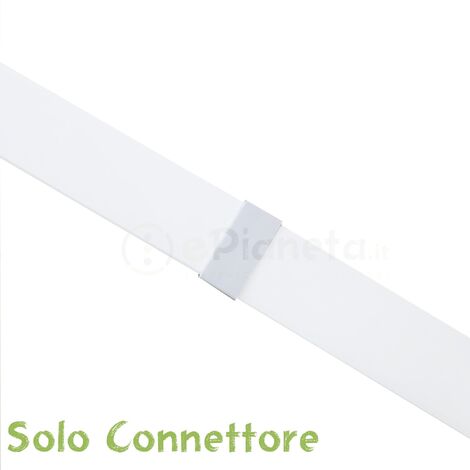 2 mt Canalina per cavi elettrica 60x40 mm in plastica passacavi bianco coprifili a parete con copertura  Connettore