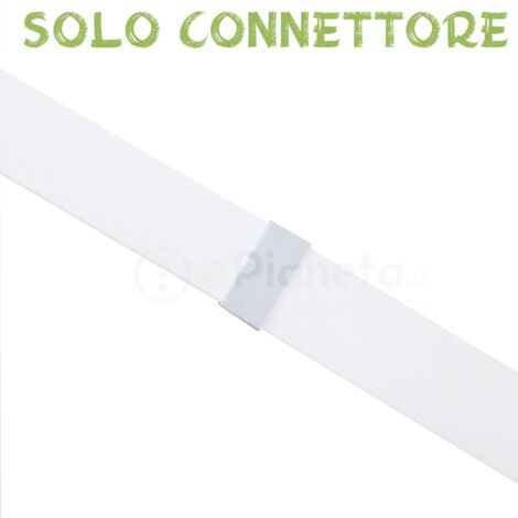 Sistema componibile Canalina per cavi elettrica 80x60 mm in plastica passacavi bianco coprifili a parete Connettore
