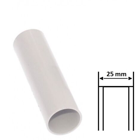Manicotto per tubo rigido raccordo di giunzione 16 20 25 32 mm IP40 collegamento in PVC grigio RAL 7035  25 mm