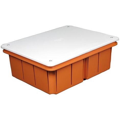 Scatola cassetta di derivazione da incasso con coperchio quadrata rettangolare per collegamenti elettrici  198x153x70 mm