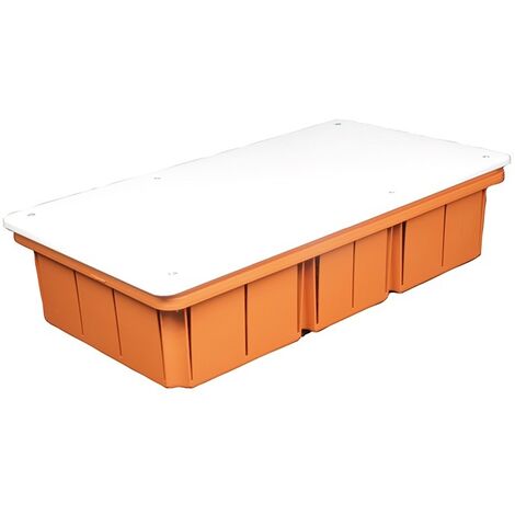 Scatola cassetta di derivazione da incasso con coperchio quadrata rettangolare per collegamenti elettrici  296x153x70 mm