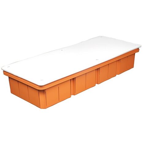 Scatola cassetta di derivazione da incasso con coperchio quadrata rettangolare per collegamenti elettrici 392x152x70 mm
